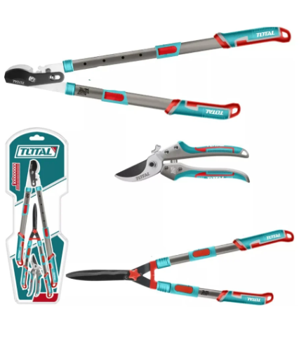 Tijera para podar set 3pcs TOTAL THT1593301
