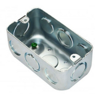CAJA EMT RECTANGULAR TROQUELADA 1/2