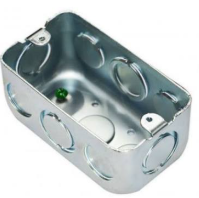CAJA EMT RECTANGULAR UL DOBLE FONDO 1/2" X 3/4" UL