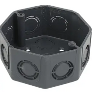 CAJA PVC OCTAGONAL PLASTICA UL