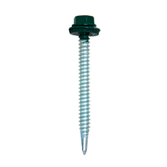 TORNILLO TECHO PUNTA FINA 1/4 X 2" VERDE (100 POR PAQUETE)