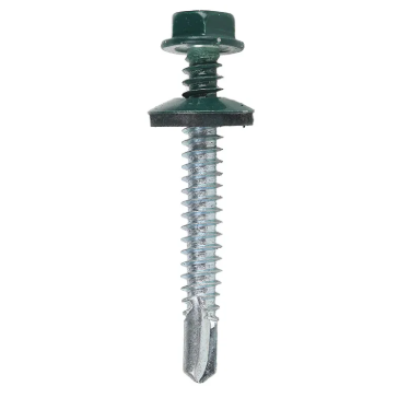 TORNILLO TECHO PUNTA BROCA 1/4 X 21/2" VERDE (100 POR PAQUETE)