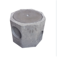 CAJA REGISTRO DE CONCRETO OCTAGONAL CON TAPA