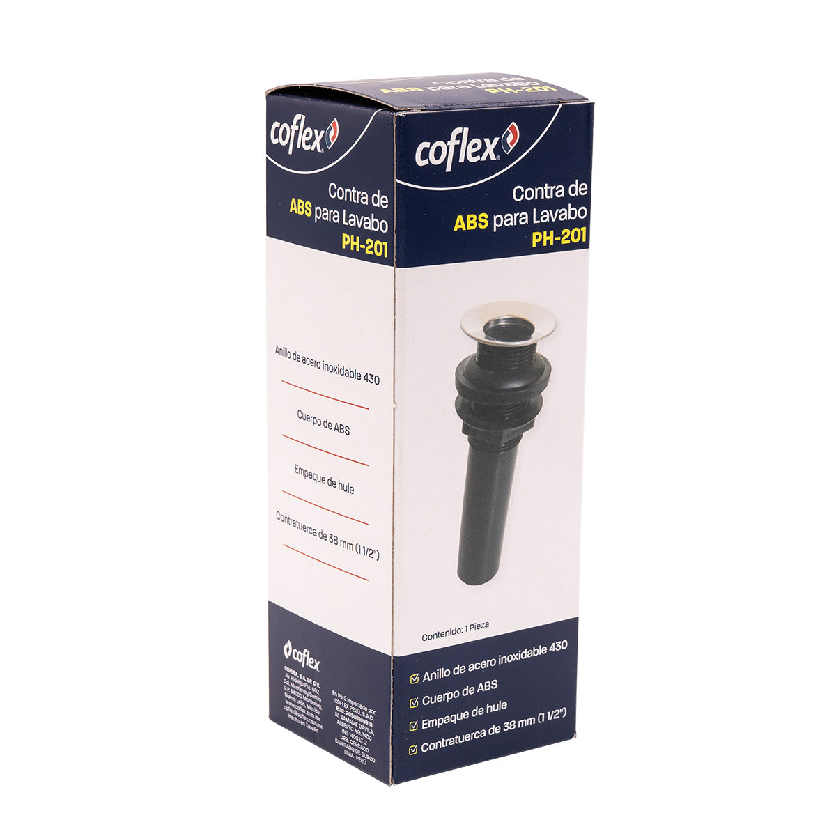 Desague para Lavatorio Plastico 11/4" Coflex PH-201