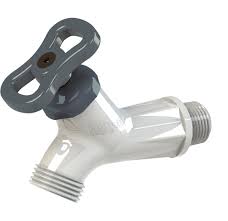 Llave chorro Premium 1/2" PVC gris DURMAN
