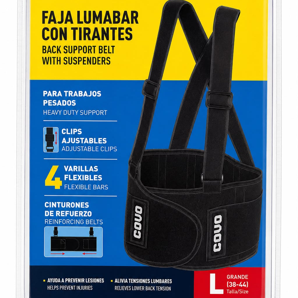 CINTURON SEGURIDAD LUMBAR COVO