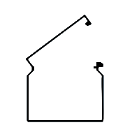Canaleta 12mm x 7mm con adhesivo 2m EAGLE