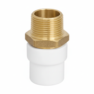 Adaptador pvc macho con inserto metálico 1/2