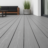 Piso Deck gris humo 14cm x 25mm x 2.70m