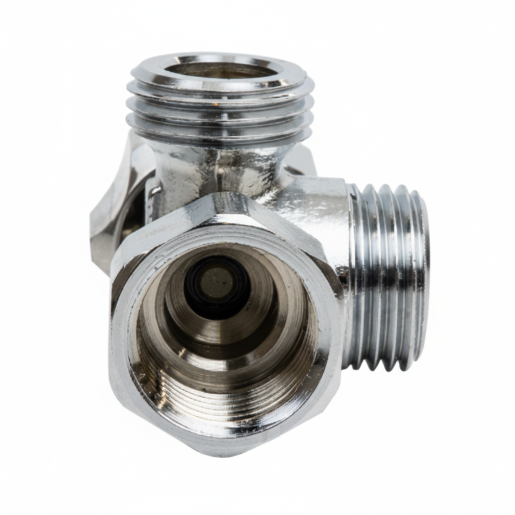 Desviador de ducha cromado