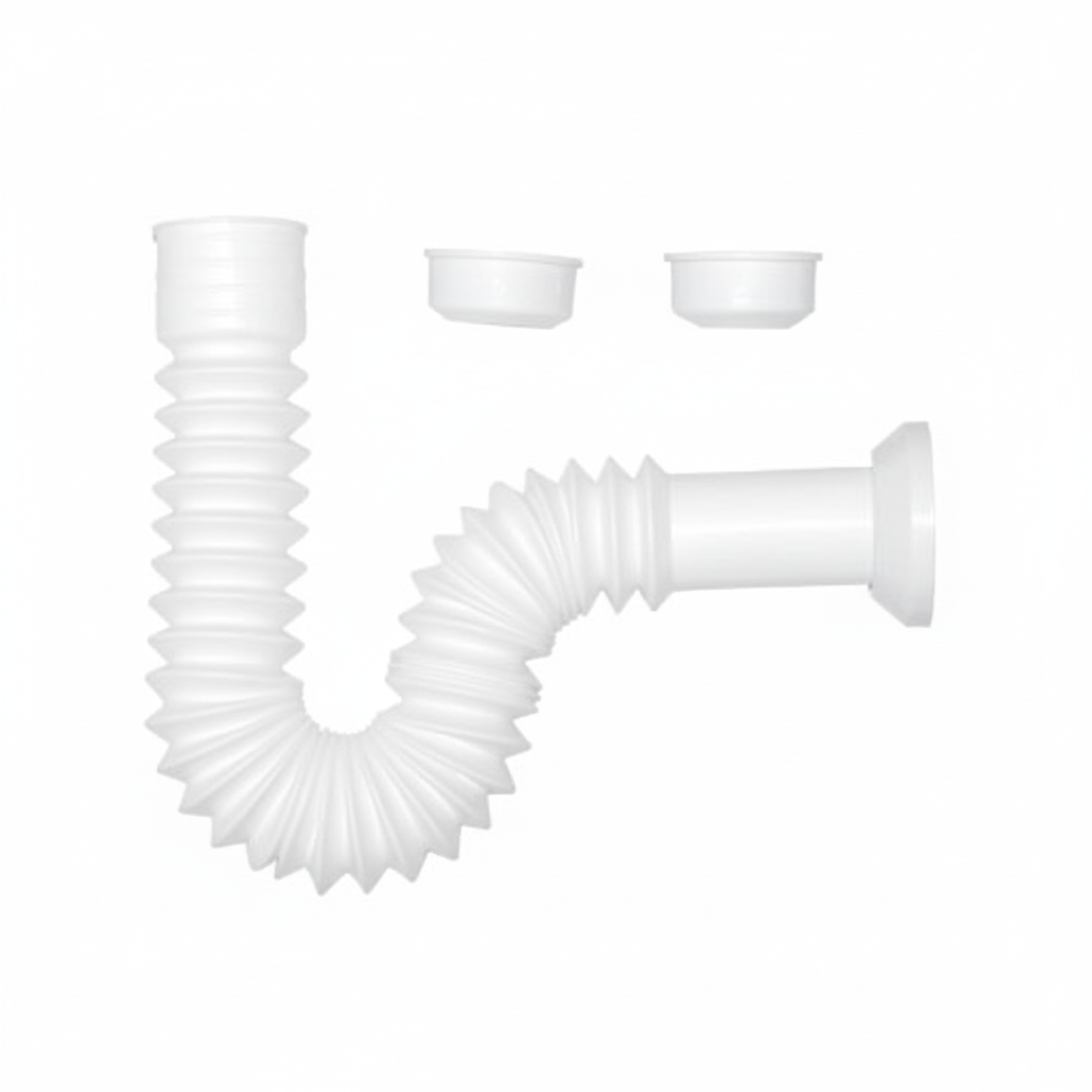 Sifón flexible para lavabo