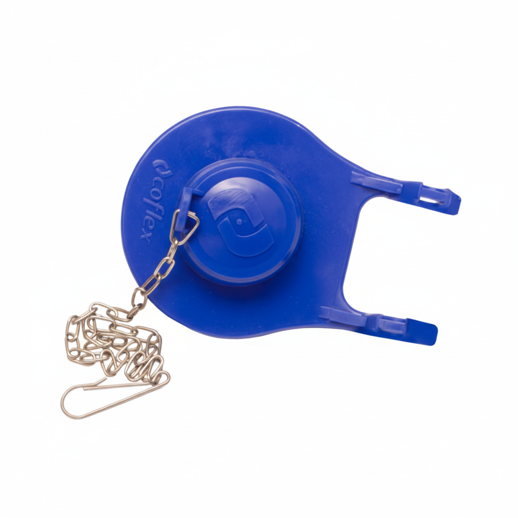 Tapón de goma para inodoro con cadena